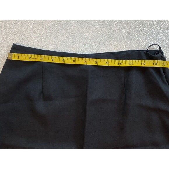 NWT Jones New York Straight Skirt Women's Black 100% Silk Size 6 Side Zipper - Picture 7 of 9
